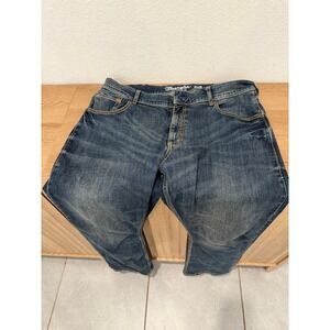 Wrangler Retro Slim Boot Cut Blue Denim Jeans Men's 36x32